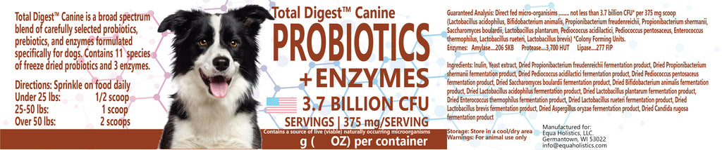 Total Digest Canine™ Probiotics and Enzymes